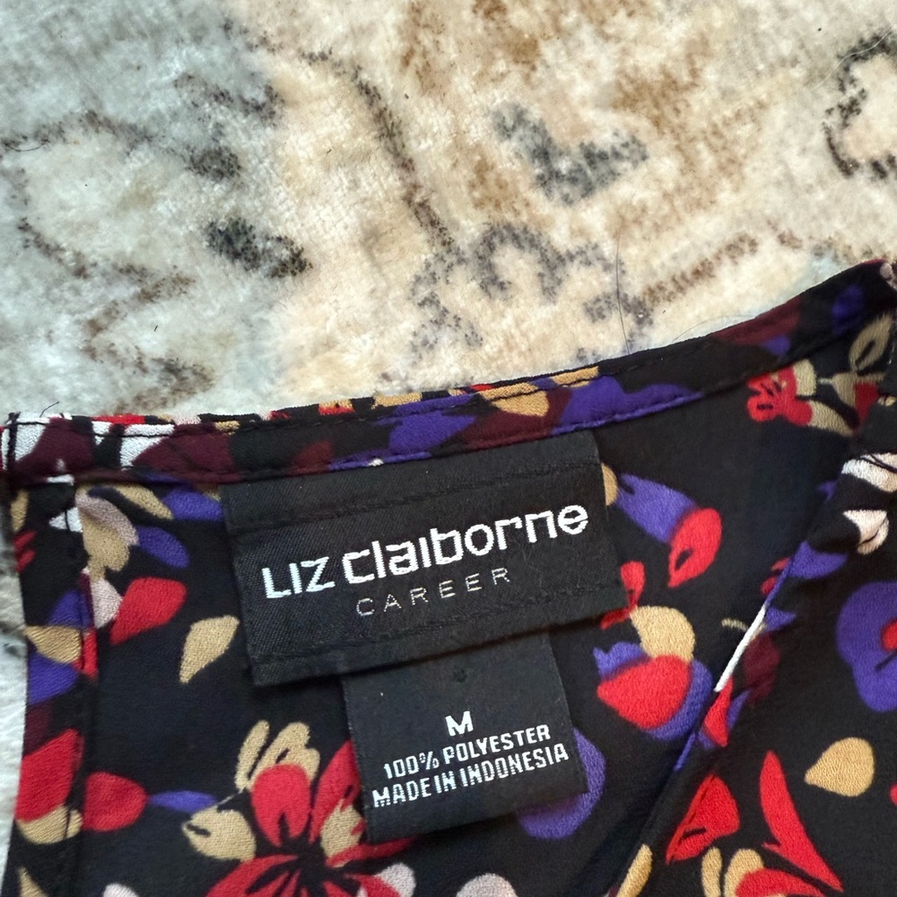 Floral Print Women's Top - Multicolor - Picture 4 of 4